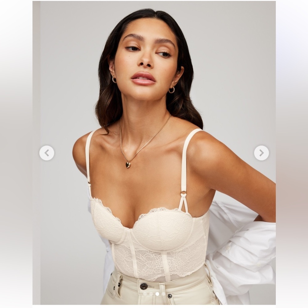 Pepper Lace Corset Top, Ecru/Cream, 30B NWT